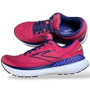 Brooks Glycerin GTS 19 Women's Running Shoes Pink Navy Size 8